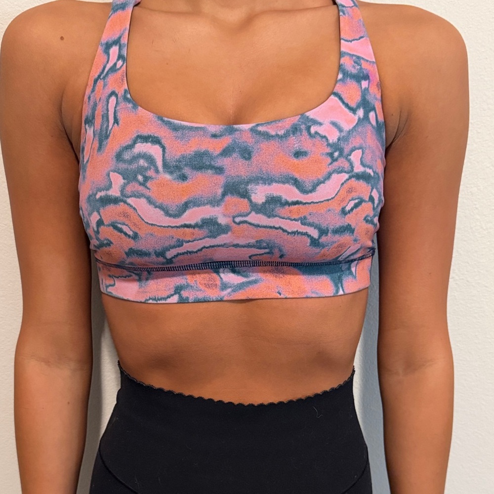 lululemon athletica Pink and Blue Sports Bra